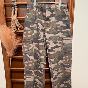 No Boundaries Camouflage Flare Pants